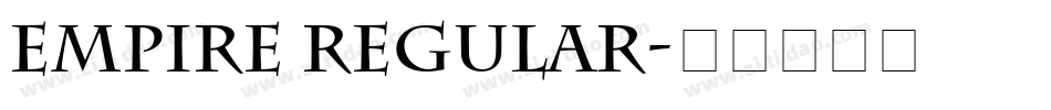 Empire Regular字体转换